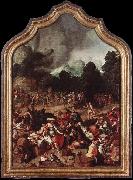 Lucas van Leyden ipping of the Golden Calf china oil painting reproduction